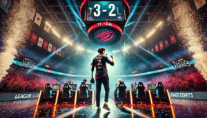 League-of-Legends-team-T1-celebrating-victory-on-stage-after-a-close-3-2-win-agai.